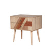 Asir Comodino con 2 cassetti City Two Flow Multicolore
