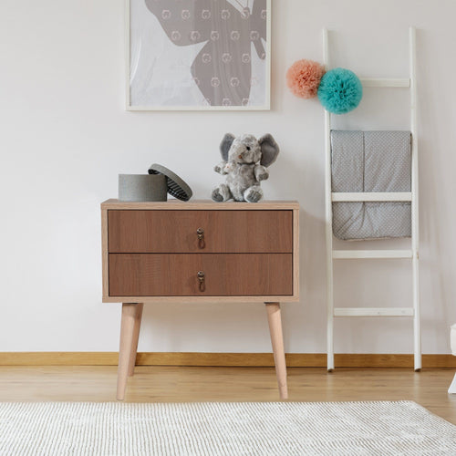 Asir Comodino con 2 cassetti City Two Form Multicolore