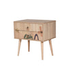 Asir Comodino con 2 cassetti City Two Leaf Multicolore