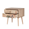 Asir Comodino con 2 cassetti City Two Leaf Multicolore