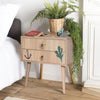 Asir Comodino con 2 cassetti City Two Marin Multicolore