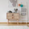 Asir Comodino con 2 cassetti City Two Rainbow Multicolore