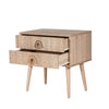 Asir Comodino con 2 cassetti City Two Rainbow Multicolore