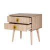 Asir Comodino con 2 cassetti City Two Seed Multicolore