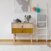 Asir Comodino con 2 cassetti City Two Sun Multicolore