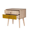Asir Comodino con 2 cassetti City Two Sun Multicolore