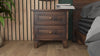 Asir Comodino con 2 cassetti Elegant Noce