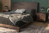 Asir Comodino con 2 cassetti Elegant Noce