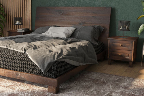 Asir Comodino con 2 cassetti Elegant Noce