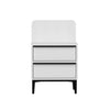 Asir Comodino con 2 cassetti Elevate Bianco