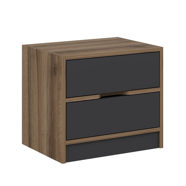 Asir Comodino con 2 cassetti Elina 8170 Antracite