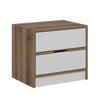 Asir Comodino con 2 cassetti Elina 8171 Bianco