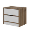 Asir Comodino con 2 cassetti Elina 8171 Bianco