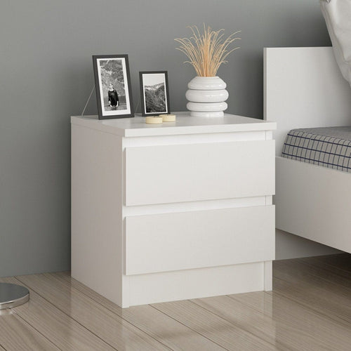 Asir Comodino con 2 cassetti Gunes 4280 Bianco