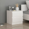 Asir Comodino con 2 cassetti Gunes 4280 Bianco