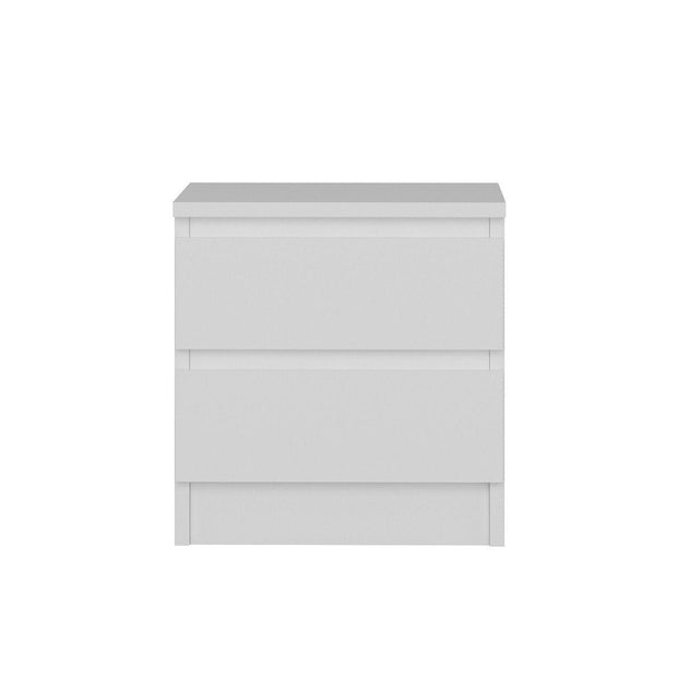 Asir Comodino con 2 cassetti Gunes 4280 Bianco