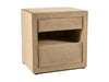 Signal Comodino con 2 cassetti, in velluto, ET-003 Beige