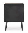 Bizzotto Comodino con 2 cassetti Josine Nero