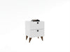 Comodino con 2 cassetti Kada Bianco (1)