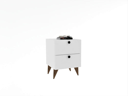 Comodino con 2 cassetti Kada Bianco (1)
