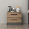Asir Comodino con 2 cassetti Kale 4920 Noce