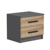 Asir Comodino con 2 cassetti Kale 4920 Noce