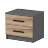 Asir Comodino con 2 cassetti Kale 4920 Noce