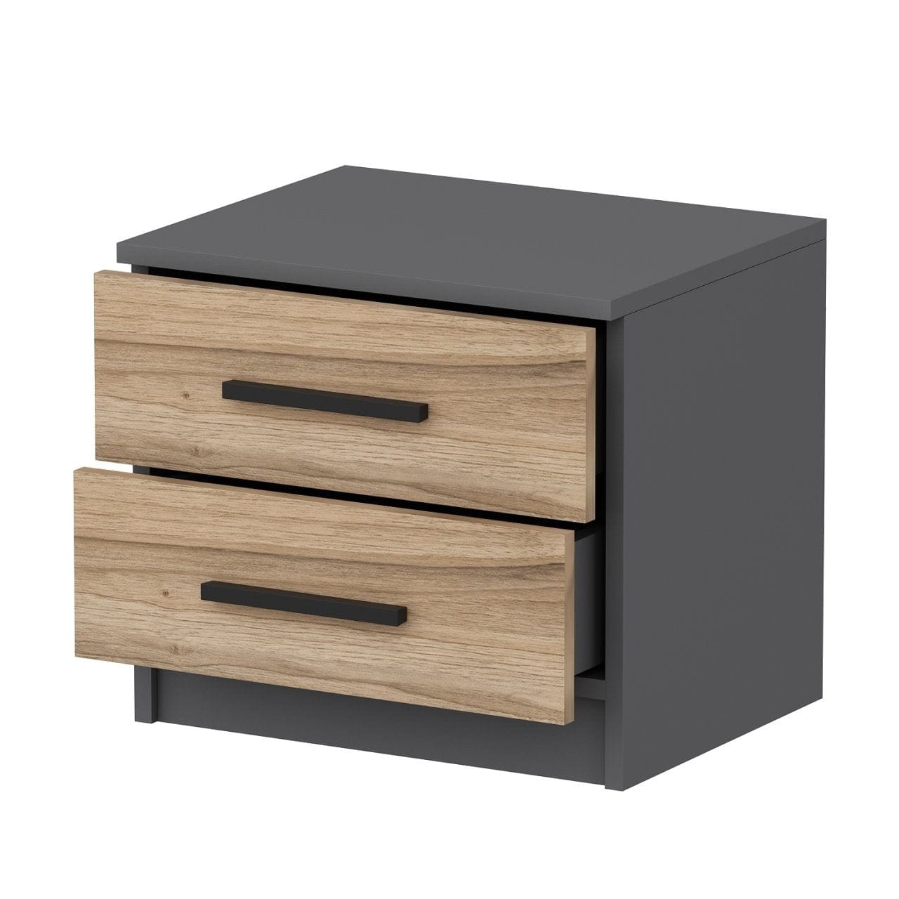 Asir Comodino con 2 cassetti Kale 4920 Noce