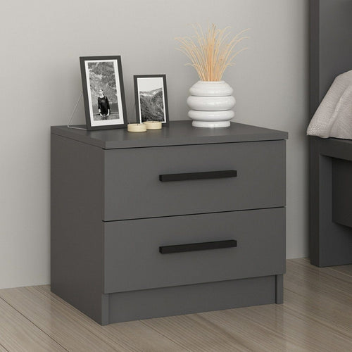 Asir Comodino con 2 cassetti Kale 4921 Antracite