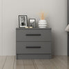 Asir Comodino con 2 cassetti Kale 4921 Antracite