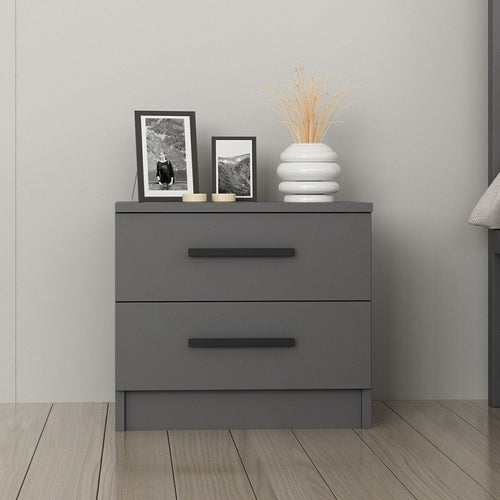 Asir Comodino con 2 cassetti Kale 4921 Antracite