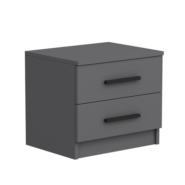 Asir Comodino con 2 cassetti Kale 4921 Antracite