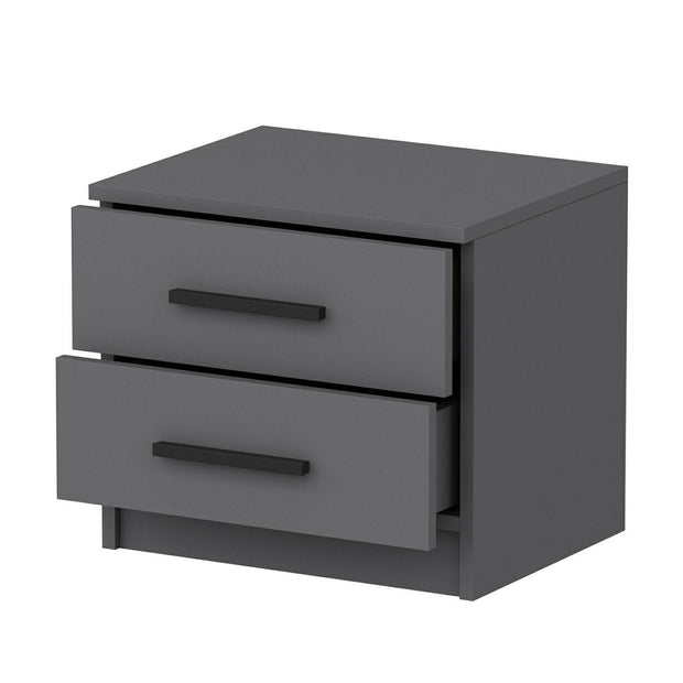 Asir Comodino con 2 cassetti Kale 4921 Antracite