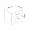 Asir Comodino con 2 cassetti Kale 4921 Antracite