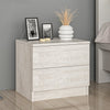 Asir Comodino con 2 cassetti Kale 4922 Bianco