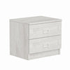 Asir Comodino con 2 cassetti Kale 4922 Bianco