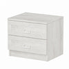 Asir Comodino con 2 cassetti Kale 4922 Bianco