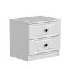 Asir Comodino con 2 cassetti Kale 4923 Bianco