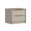 Asir Comodino con 2 cassetti Kale Luxe 7938 Grigio