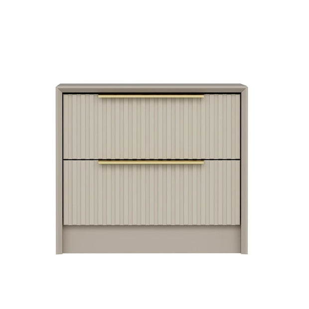 Asir Comodino con 2 cassetti Kale Luxe 7938 Grigio