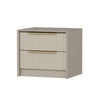 Asir Comodino con 2 cassetti Kale Luxe 7938 Grigio