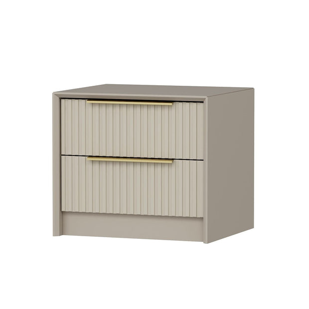 Asir Comodino con 2 cassetti Kale Luxe 7938 Grigio
