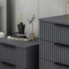 Asir Comodino con 2 cassetti Kale Plus 7898 Antracite