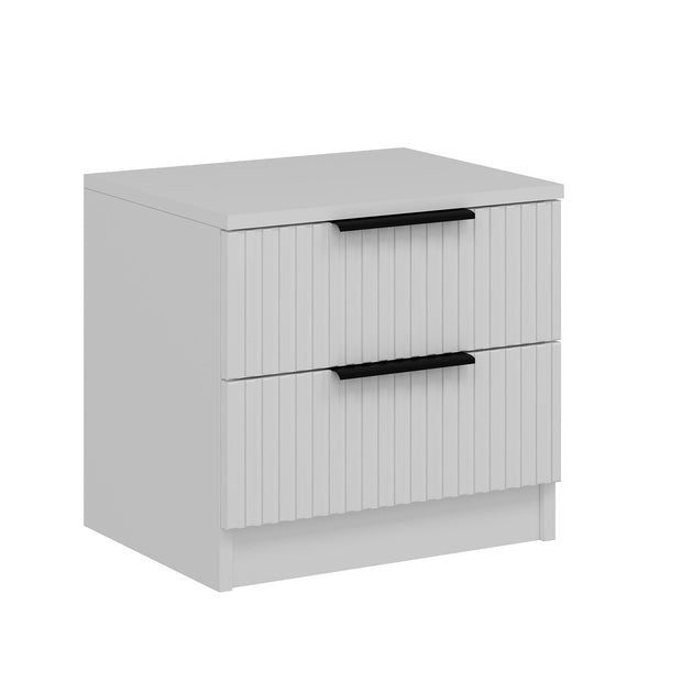 Asir Comodino con 2 cassetti Kale Plus 7910 Bianco
