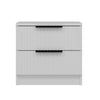 Asir Comodino con 2 cassetti Kale Plus 7910 Bianco