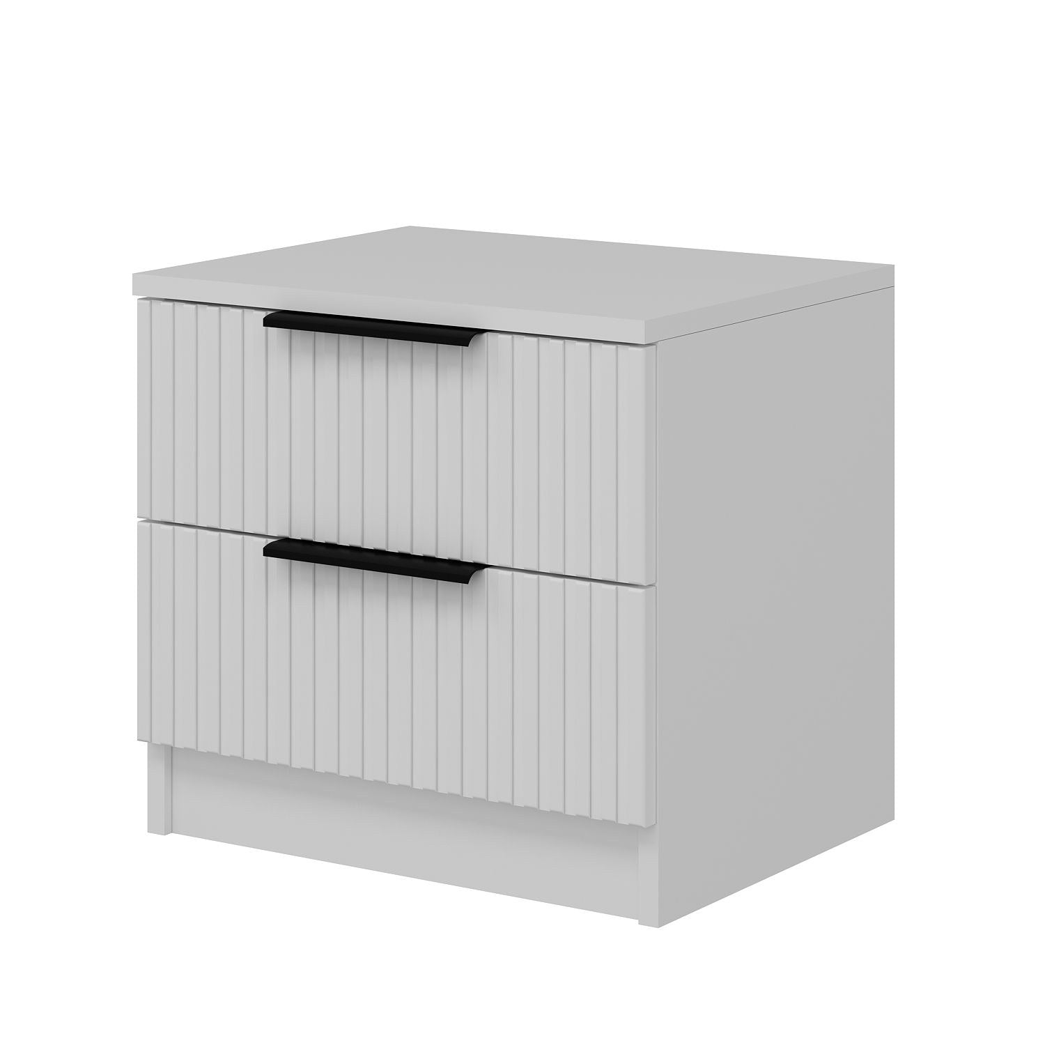 Asir Comodino con 2 cassetti Kale Plus 7910 Bianco