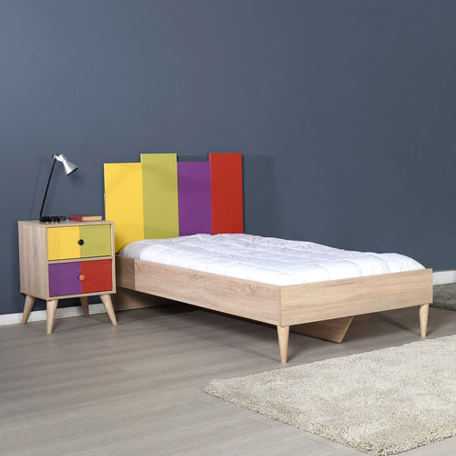 Asir Comodino con 2 cassetti Komodo 920 Multicolore
