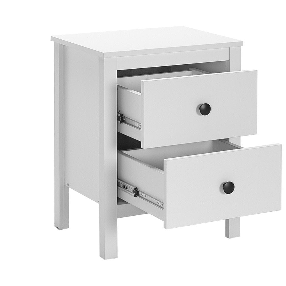 Asir Comodino con 2 cassetti Komodo 992 Bianco