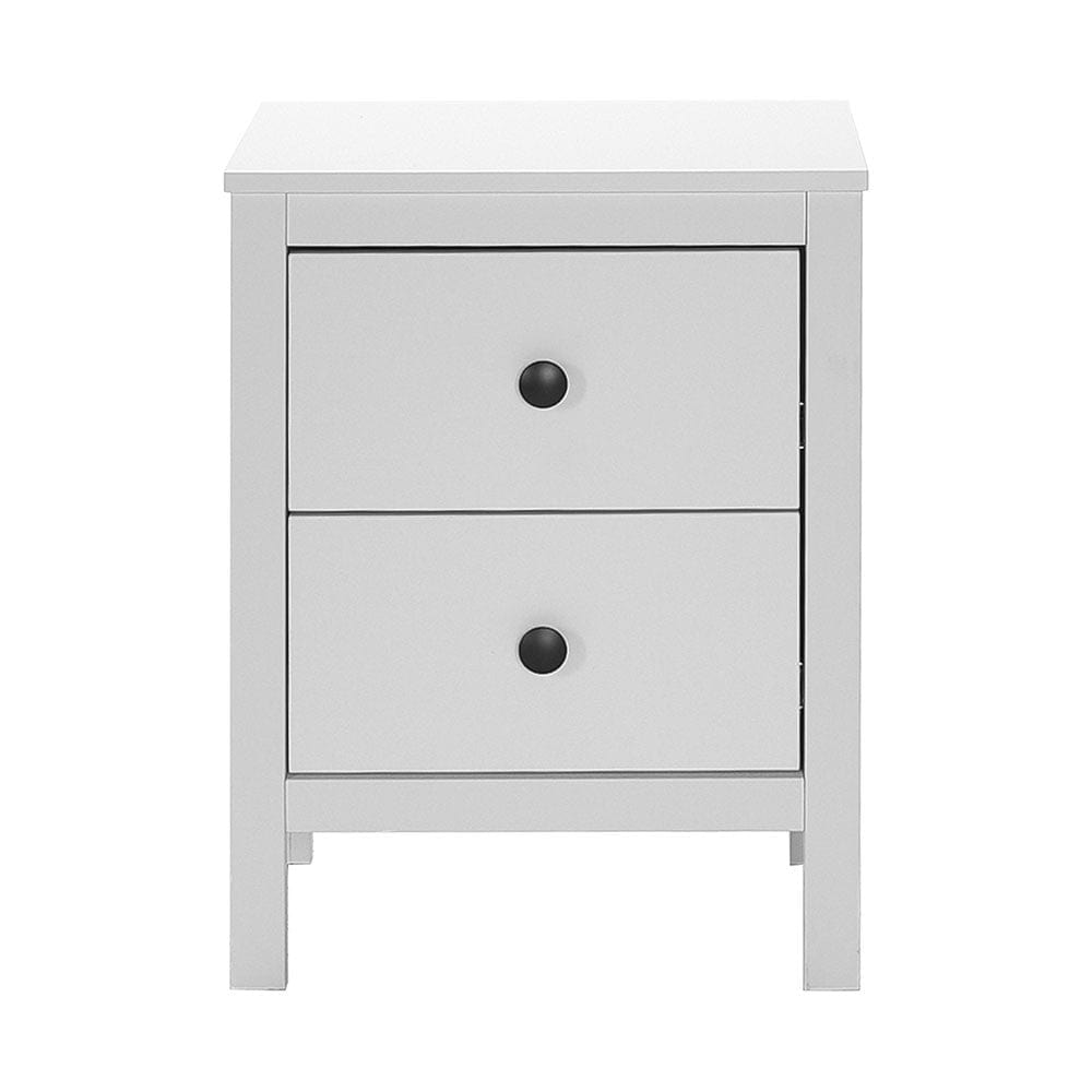 Asir Comodino con 2 cassetti Komodo 992 Bianco