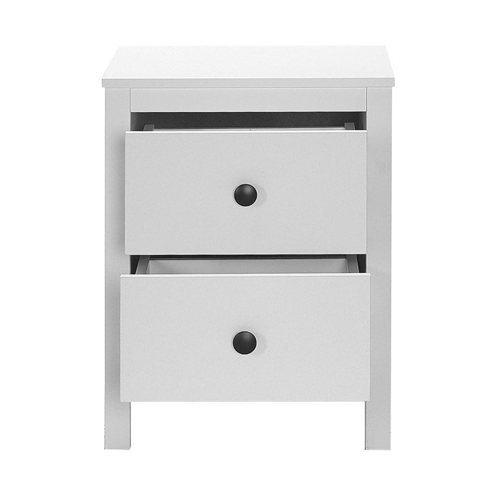 Asir Comodino con 2 cassetti Komodo 992 Bianco